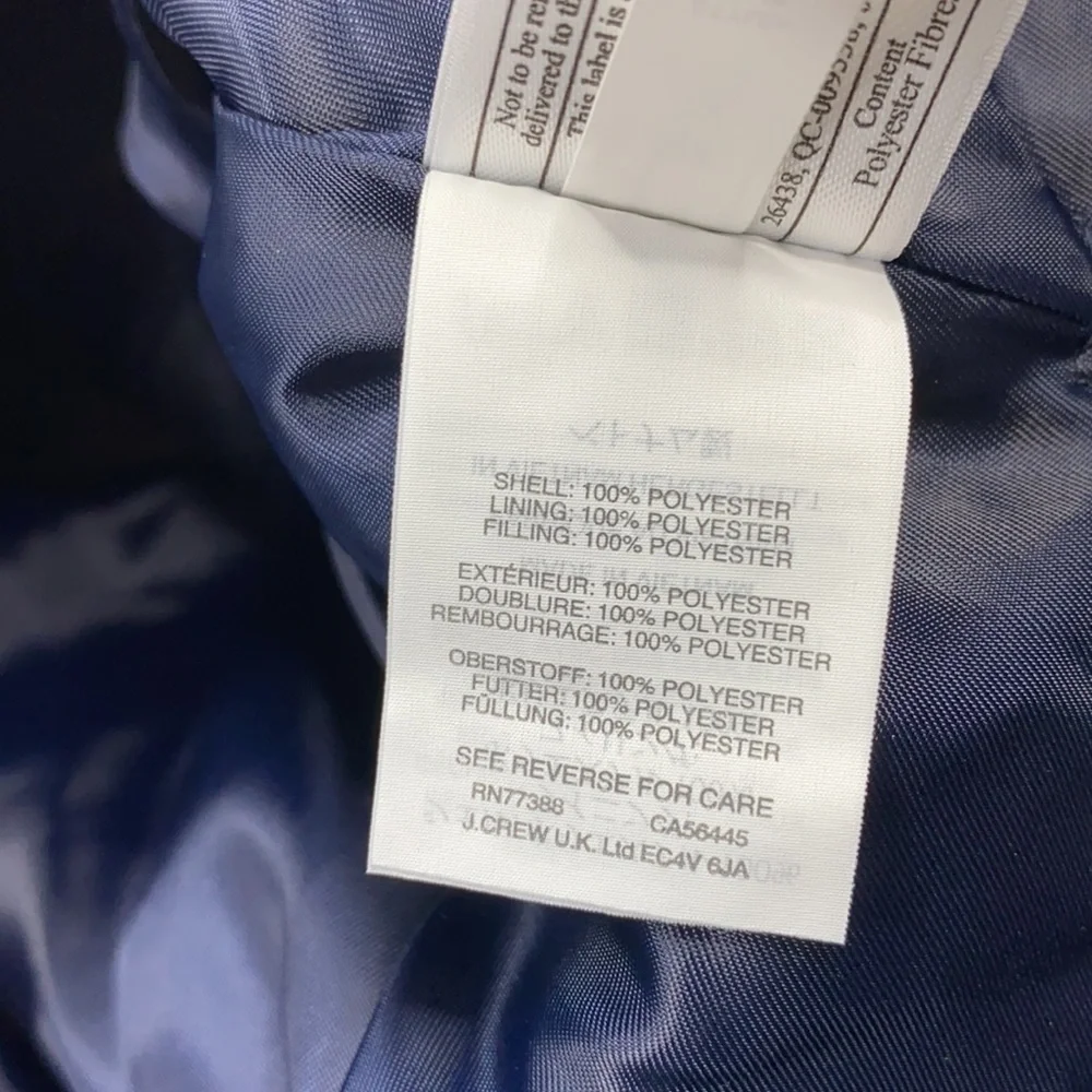 J. Crew Crewcuts Navy Blue Quilted Vest NWT